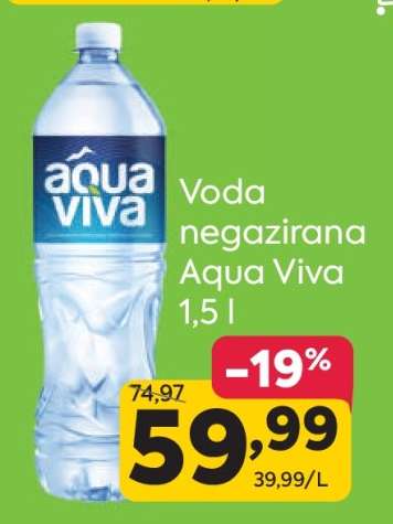 Voda negazirana Aqua Viva 1.5 l