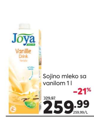 Sojino mleko sa vanilom 1 l