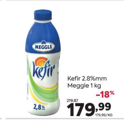 Kefir 2.8%mm Meggle 1 kg