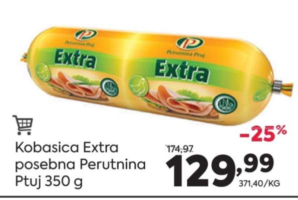 Kobasica Extra posebna Perutnina Ptuj 350 g