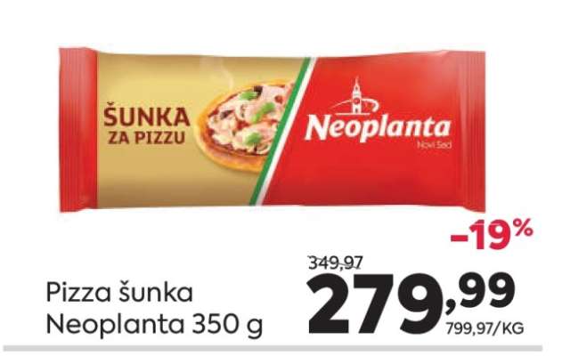 Pizza šunka Neoplanta 350 g
