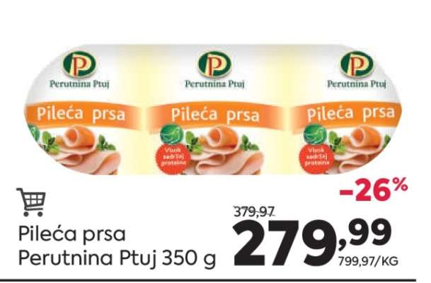 Pileća prsa Perutnina Ptuj 350 g