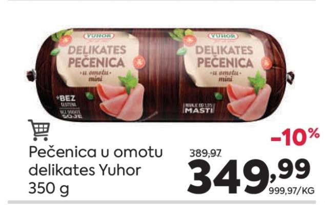 Pečenica u omotu delikates Yuhor 350 g