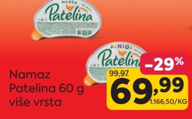 Namaz Patelina 60 g više vrsta