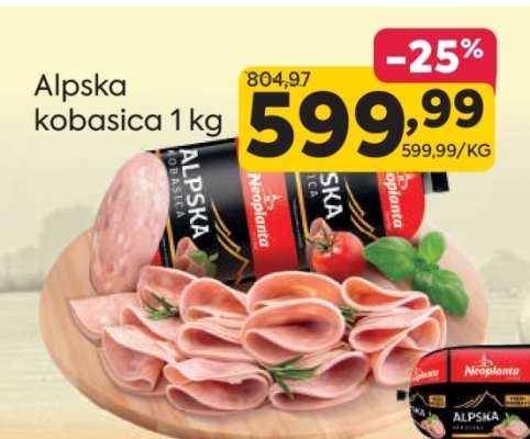 Alpska kobasica 1 kg