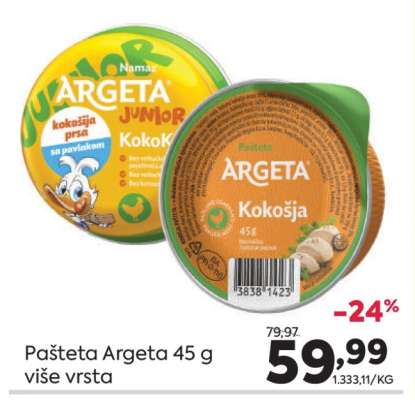 Pašteta Argeta 45 g