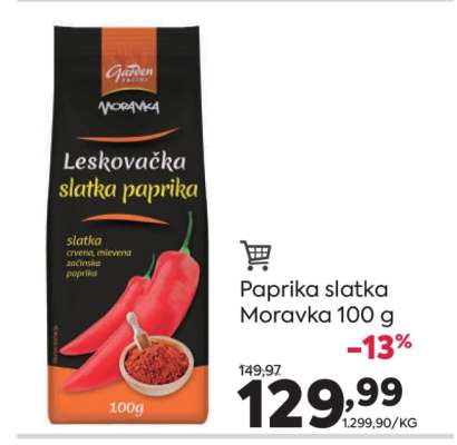 Paprika slatka Moravka 100 g