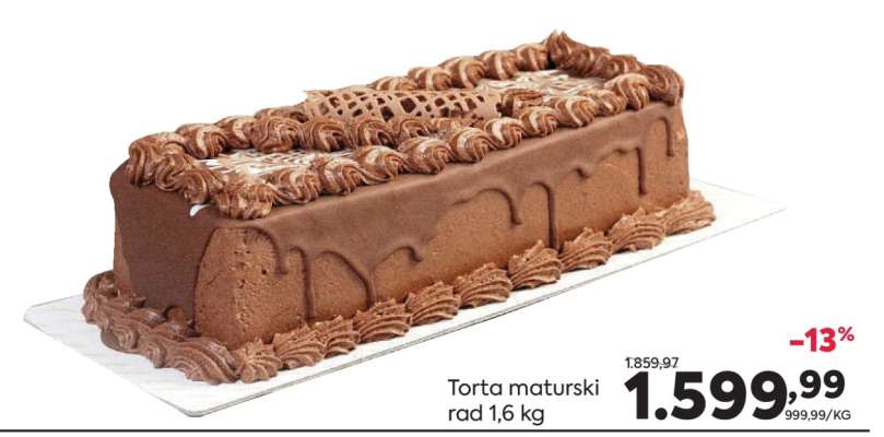 Torta maturski rad 1,6 kg