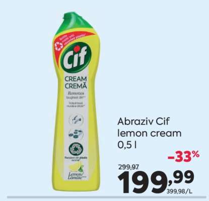 Abraziv Cif lemon cream 0.5 l