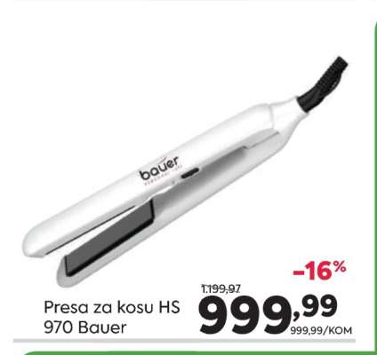 Presa za kosu HS 970 Bauer
