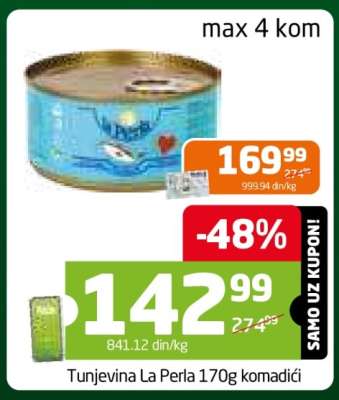 Tunjevina La Perla 170g komadići