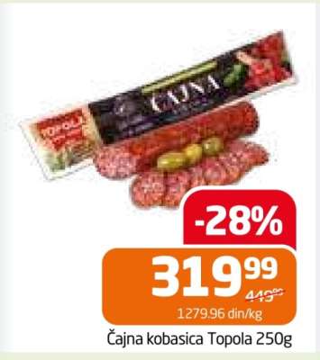 Čajna kobasica Topola 250g