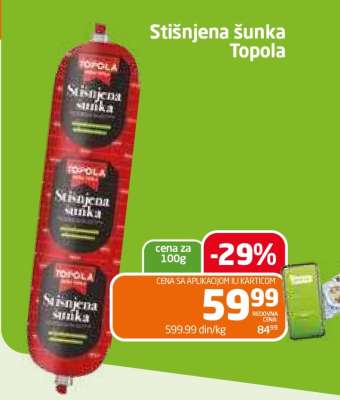 Stišnjena šunka Topola