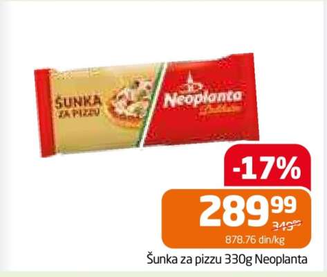 Šunka za pizzu 330g Neoplanta