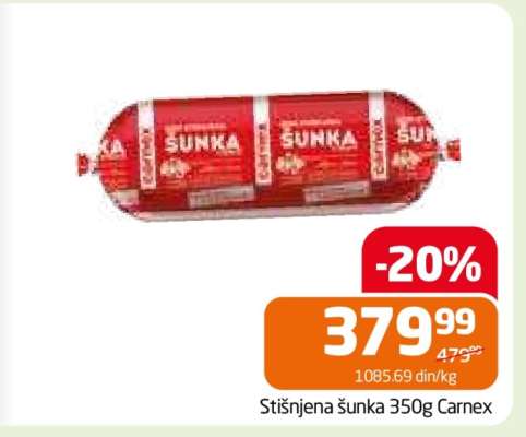 Stišnjena šunka 350g Carnex