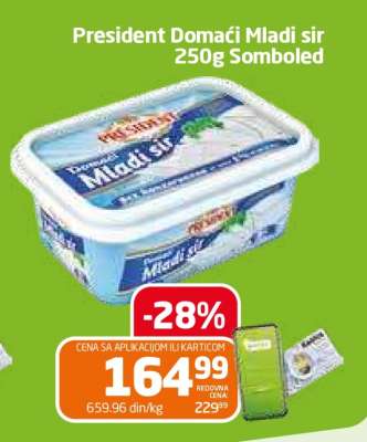 President Domaći Mladi sir 250g Somboled