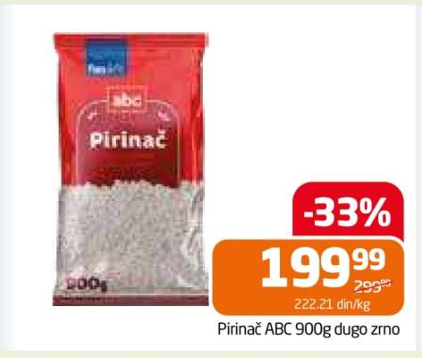 Pirinač ABC 900g dugo zrno