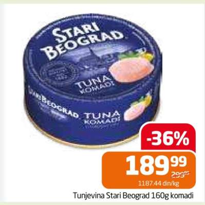 Tunjevina Stari Beograd 160g komadi