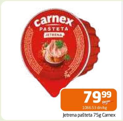 Jetrena pašteta 75g Carnex