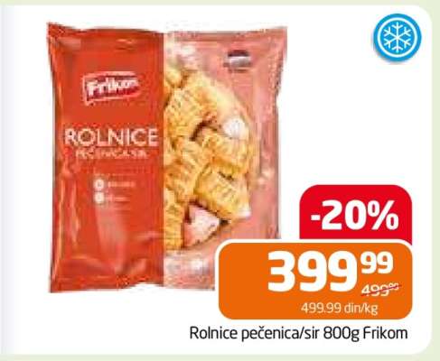 Rolnice pečenica/sir 800g Frikom