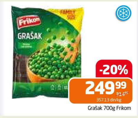 Grašak 700g Frikom