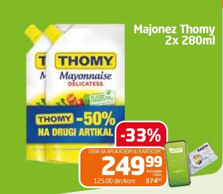 Majonez Thomy 2x280ml