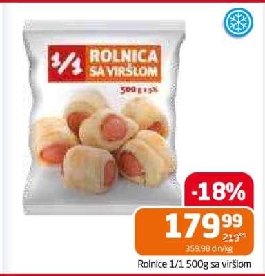 Rolnice 1/1 500g sa viršlom