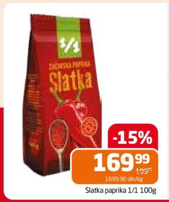 Slatka paprika 1/1 100g