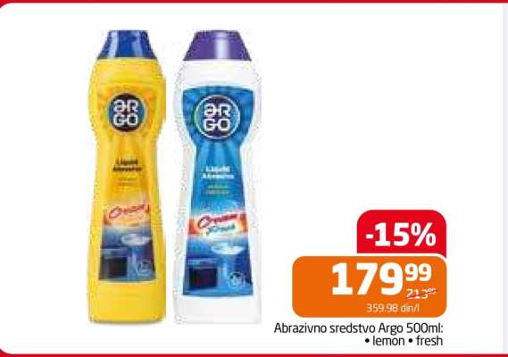 Abrazivno sredstvo Argo 500ml