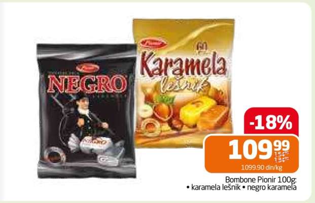 Bombone Pionir 100g