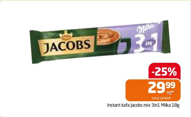 Instant kafa Jacobs mix 3in1 Milka 18g