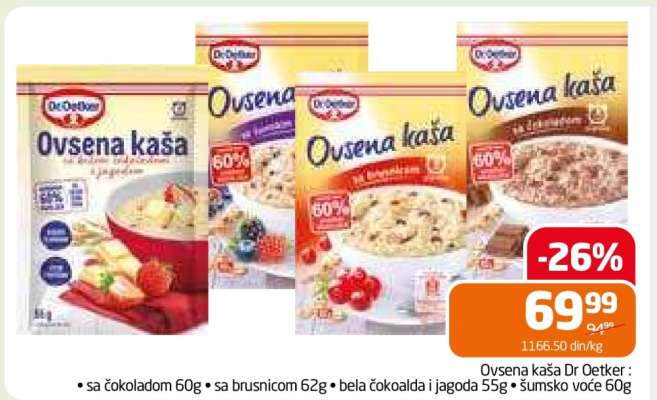 OVSENA KAŠA Dr. Oetker