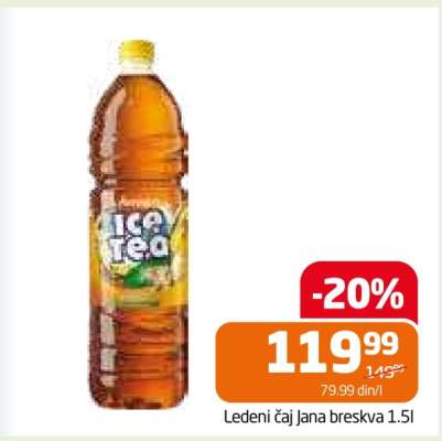 Ledeni čaj Jana breskva 1.5l