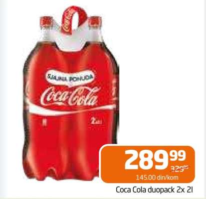Coca Cola duopack 2x 2l