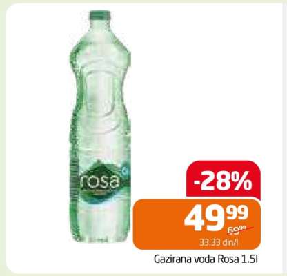 Gazirana voda Rosa 1.5l