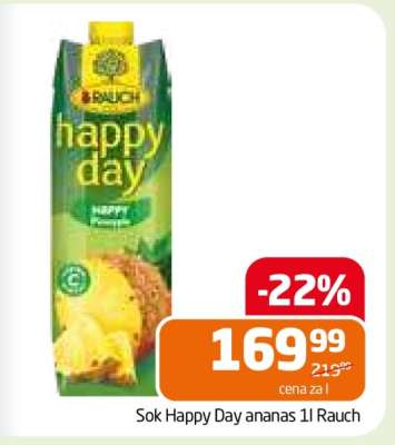 Sok Happy Day ananas 1l Rauch