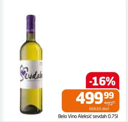 Belo Vino Aleksić sevdah 0.75l