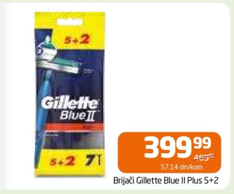 Brijači Gillette Blue II Plus 5+2