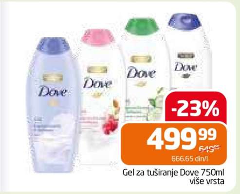 Gel za tuširanje Dove 750ml