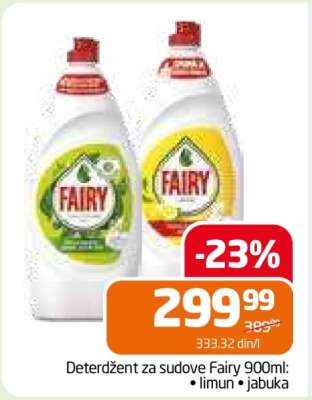 Deterdžent za sudove Fairy 900ml
