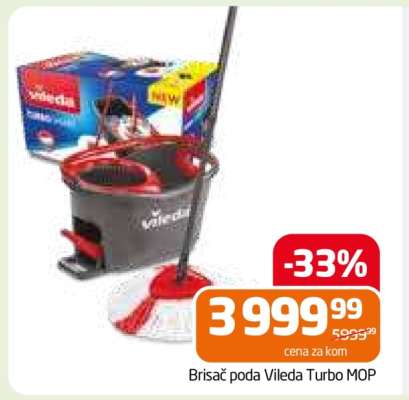 Brisač poda Vileda Turbo MOP