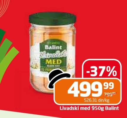 Livadski med 950g Balint