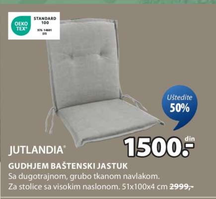 JUTLANDIA GUDHJEM BAŠTENSKI JASTUK