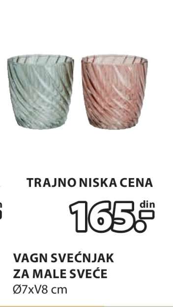 VAGN SVEĆNJAK ZA MALE SVEĆE