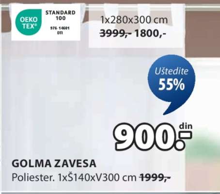 GOLMA ZAVESA