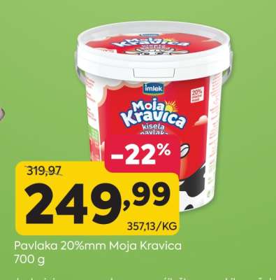 Pavlaka 20%mm Moja Kravica 700 g