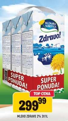 Mleko Zdravo 2% 3x1L