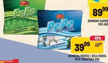 Bombona Mentol i Bela Menta Pepe Paraćinka 80g