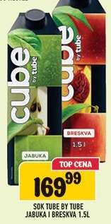 Sok Tube by Tube Jabuka i Breskva 1.5L