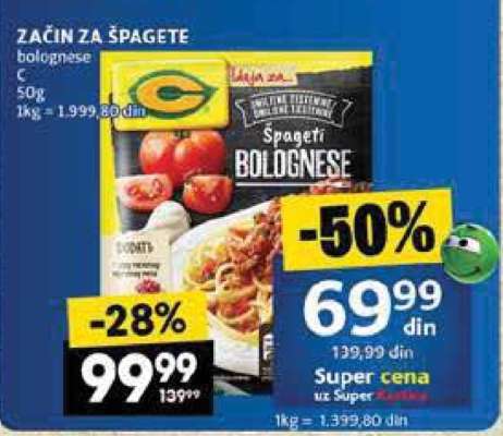 ZAČIN ZA ŠPAGETE
